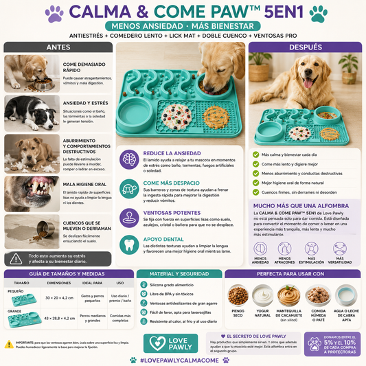 COMEDERO CALMA & COME PAW™ 5EN1
