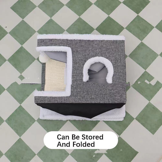 NIDO DÚPLEX SQUARE - REFUGIO PLEGABLE DE DOBLE NIVEL CON RASCADOR INTEGRADO