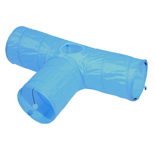 TÚNEL DE AVENTURA CAT-EXPLORE - PASAJE PLEGABLE TRIPLE CON KIT INTERACTIVO