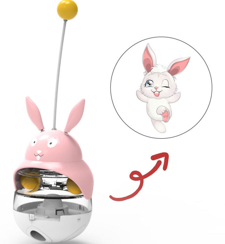 BALANCÍN INTERACTIVO "TUMBLER-FRIENDS" - DISPENSADOR COGNITIVO ANTIESTRÉS PARA GATOS