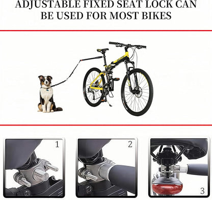 BARRA GUÍA DE ACERO INOXIDABLE PARA PASEO EN BICICLETA CON PERRO