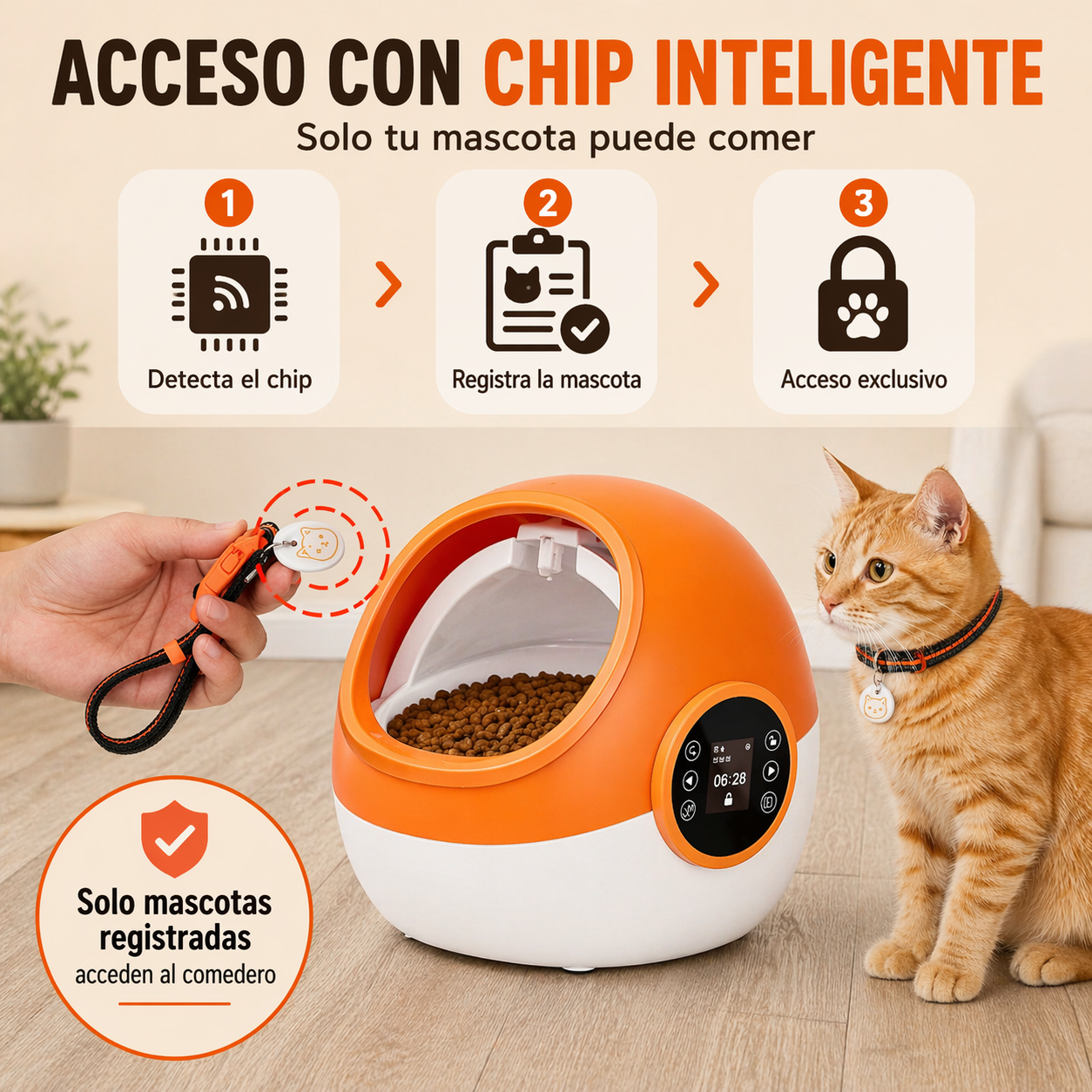 COMEDERO CON CHIP GUARDIAN PAW™
