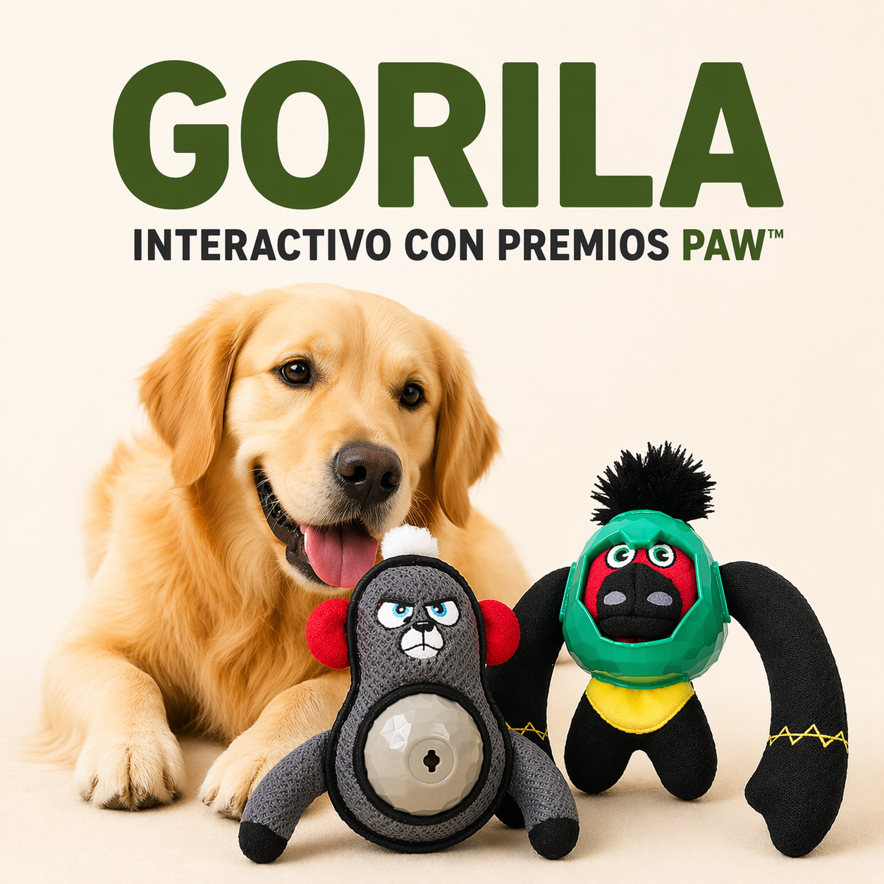 GORILA INTERACTIVO CON PREMIOS PAW™