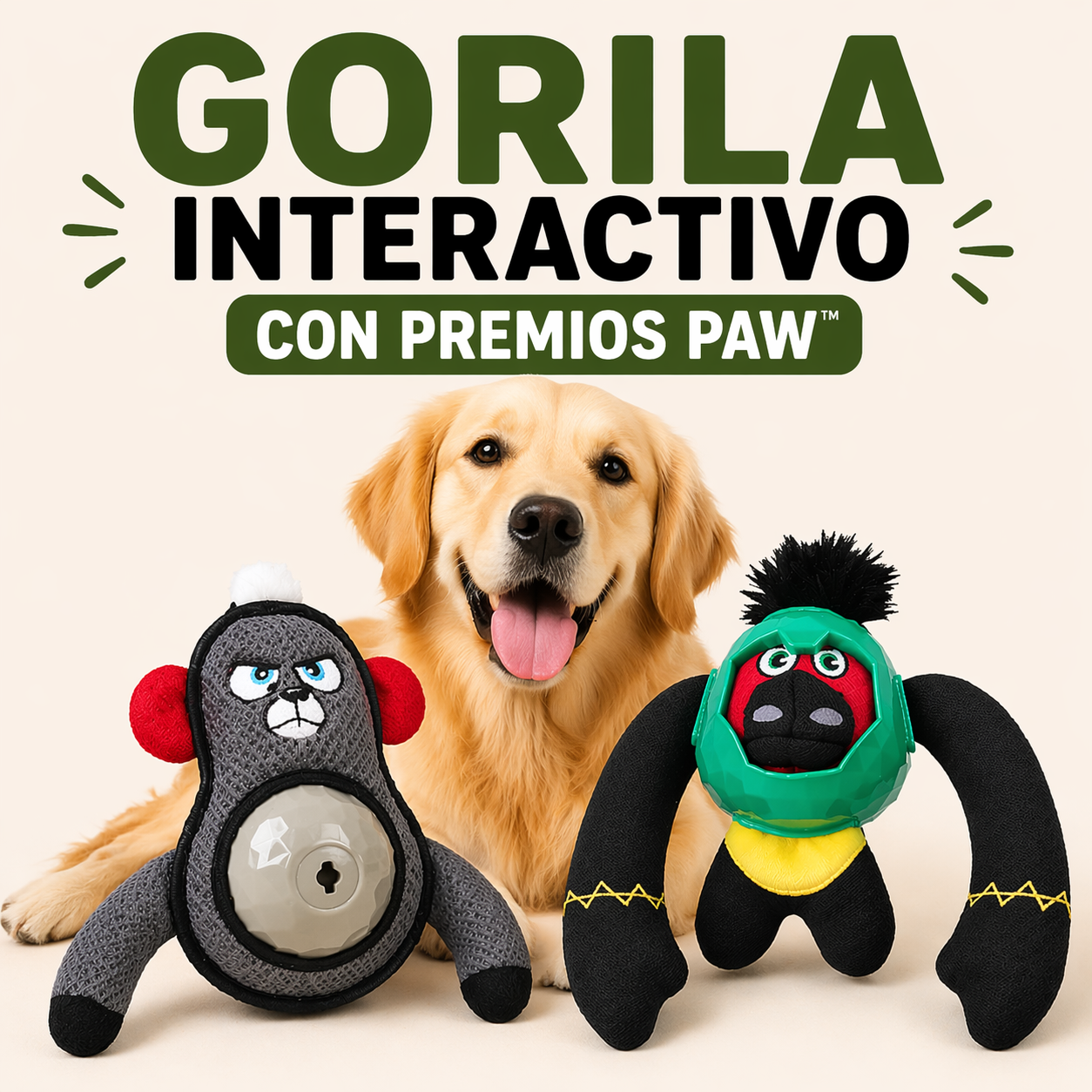 GORILA INTERACTIVO CON PREMIOS PAW™