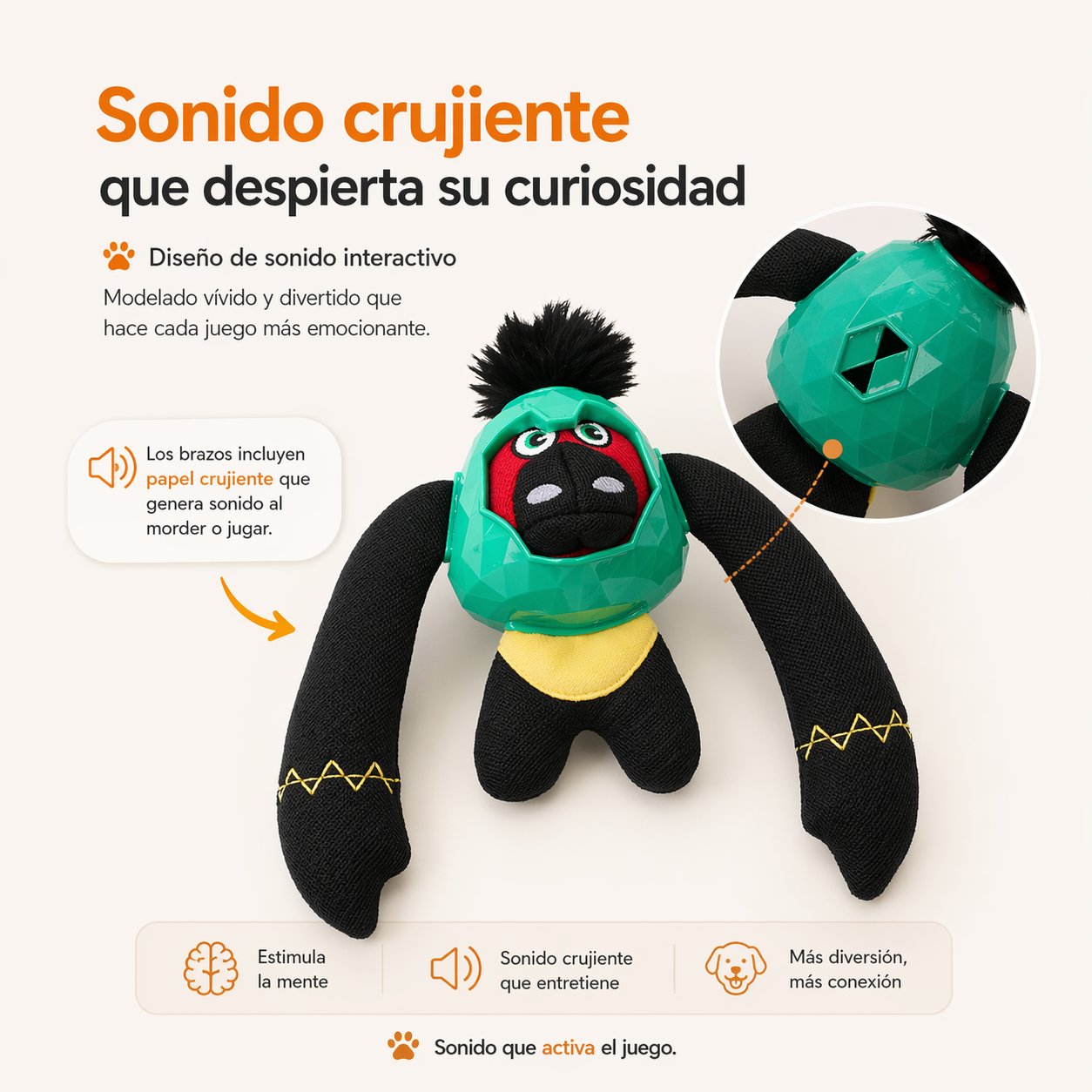 GORILA INTERACTIVO CON PREMIOS PAW™