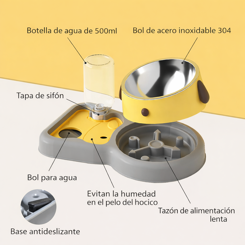 COMEDERO TRAGO & BOCADO PAW™