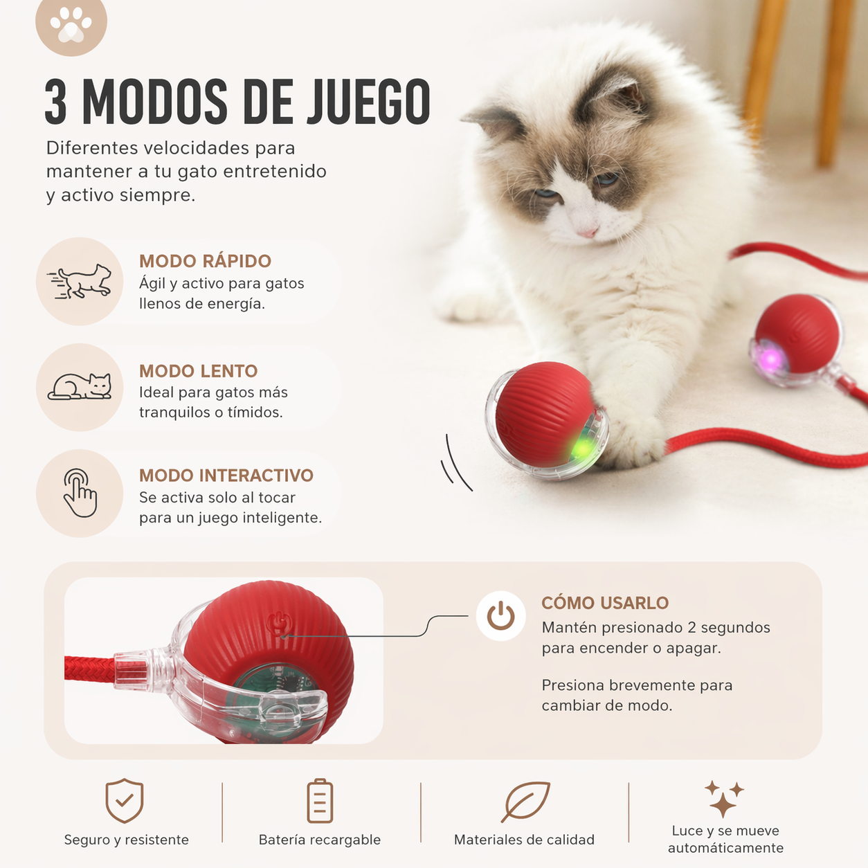 PELOTA INTELIGENTE CAZA PAW™
