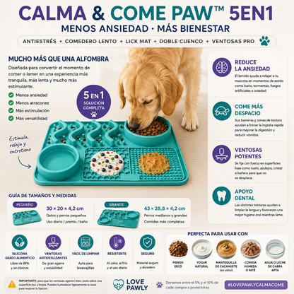 COMEDERO CALMA & COME PAW™ 5EN1