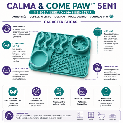COMEDERO CALMA & COME PAW™ 5EN1