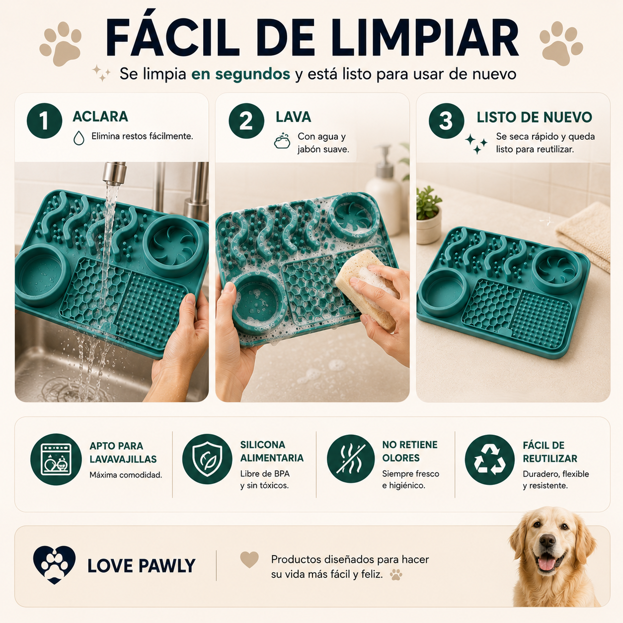 COMEDERO CALMA & COME PAW™ 5EN1