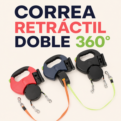 CORREA RETRÁCTIL DOBLE 360°