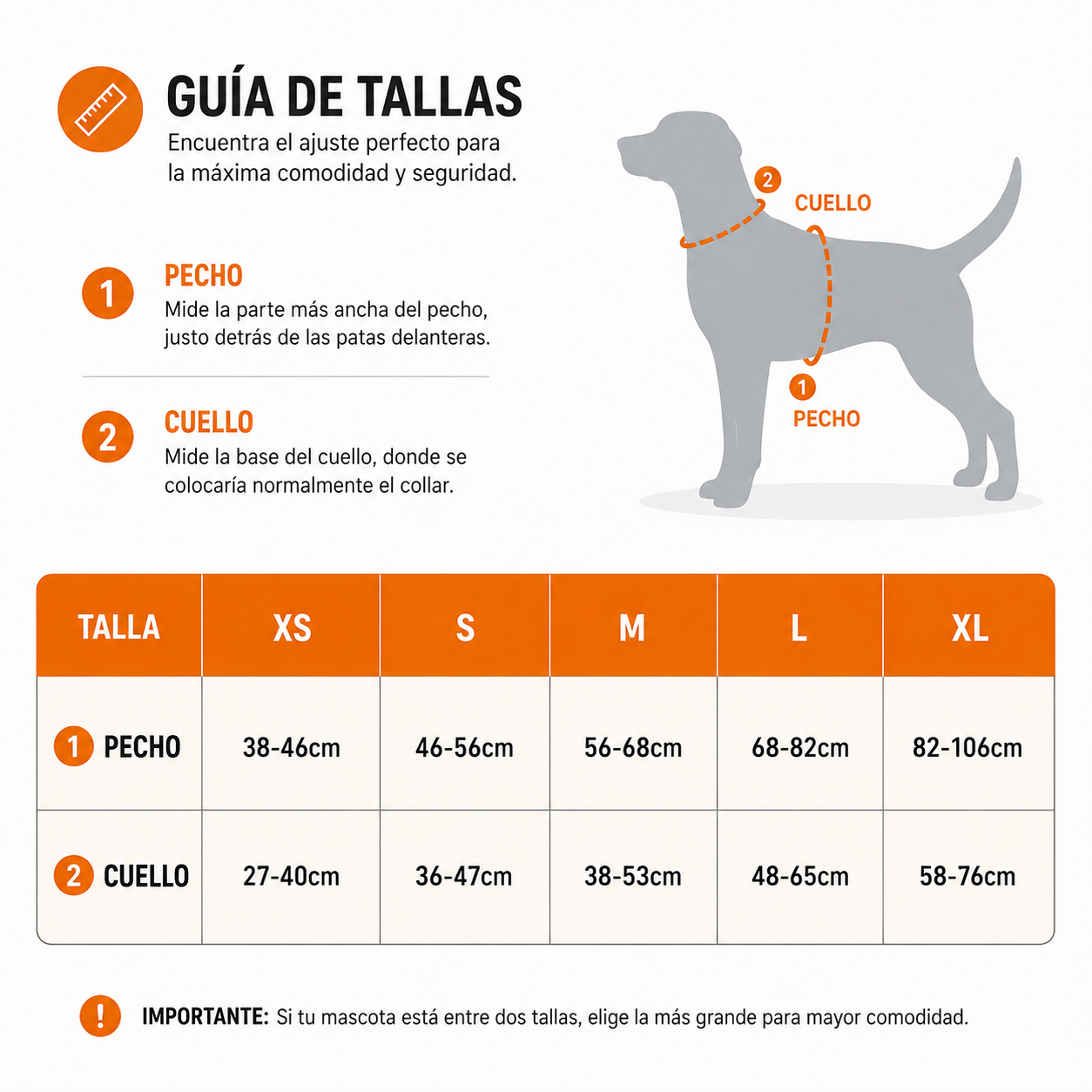 ARNÉS ANTITIRONES CONTROL TOTAL PAW™