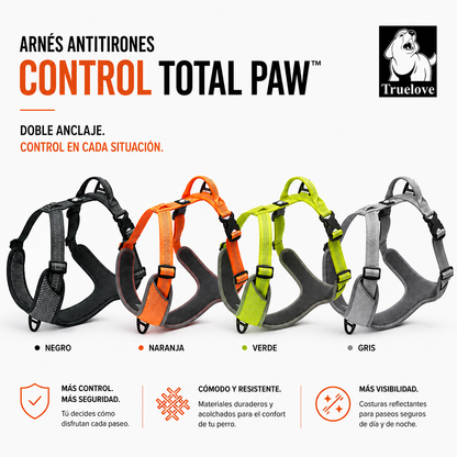 ARNÉS ANTITIRONES CONTROL TOTAL PAW™