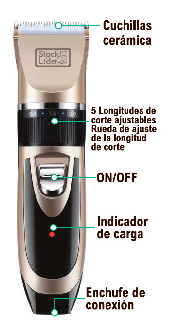 KIT CORTAPELO PROFESIONAL USB (INALÁMBRICO Y SILENCIOSO)