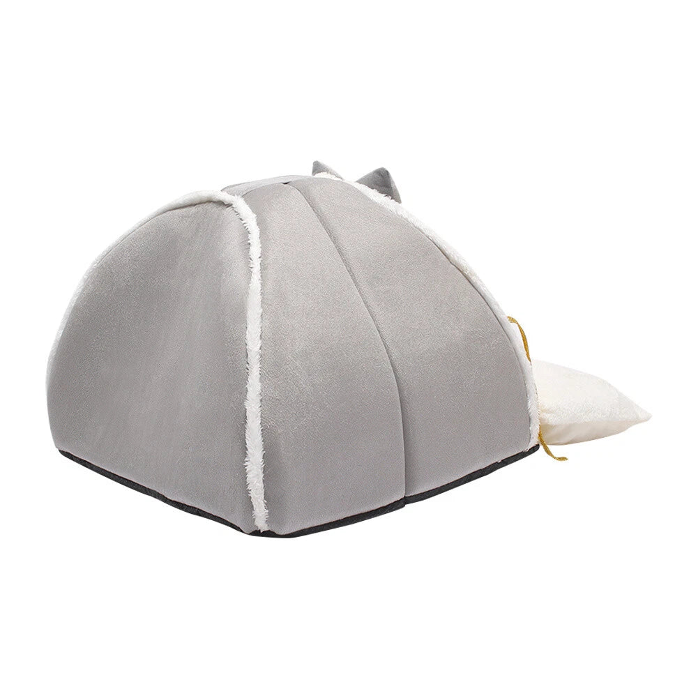 REFUGIO CUEVA SUAVE PARA GATOS Y PERROS PEQUEÑOS CON LAZO