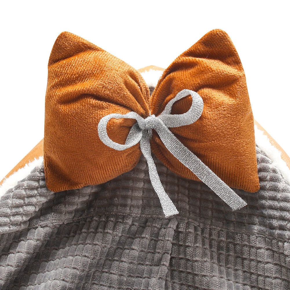 REFUGIO CUEVA SUAVE PARA GATOS Y PERROS PEQUEÑOS CON LAZO